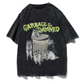 Vintage Raccoon Graphic T-Shirt Men High Street Streetwear