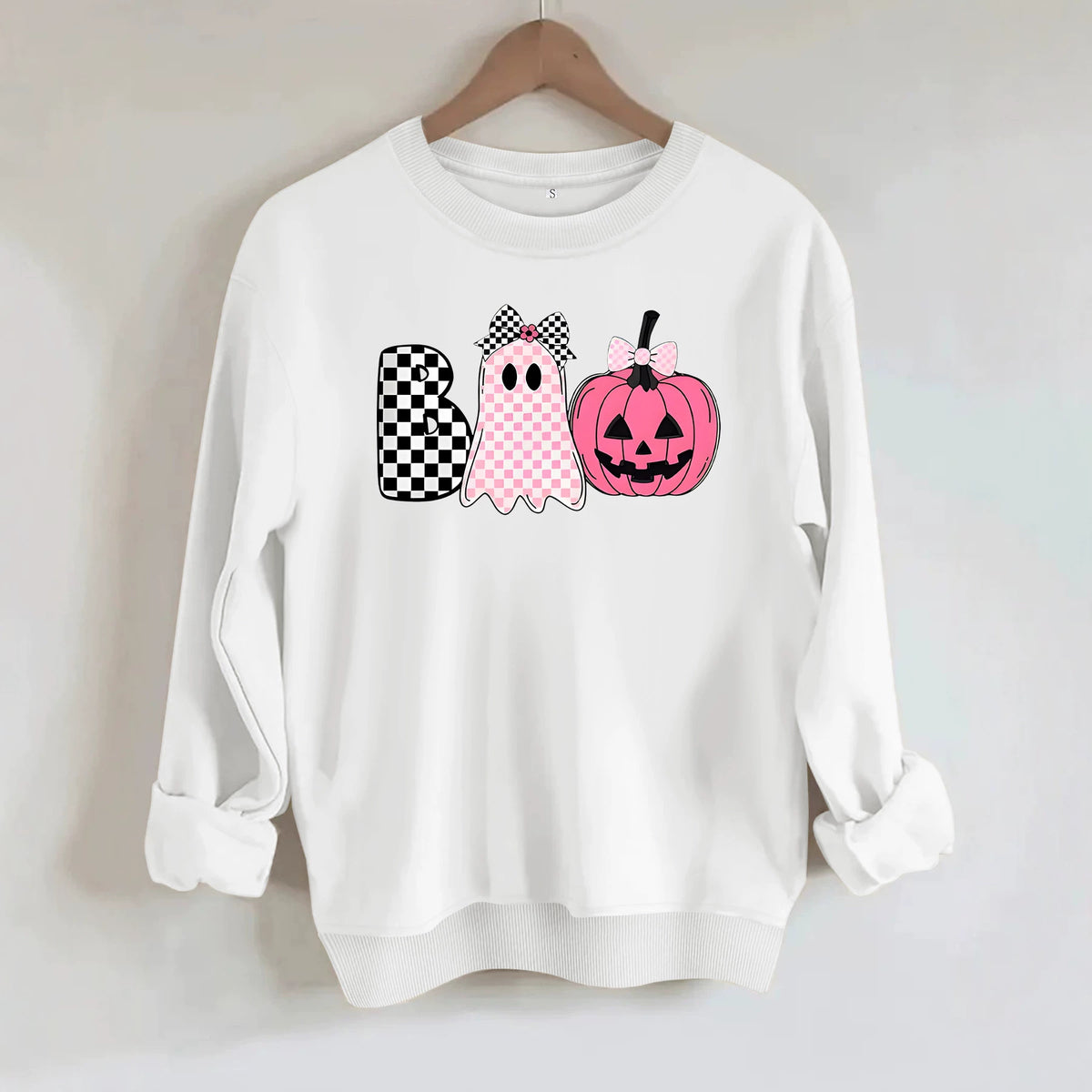 Round neck fleece hoodie