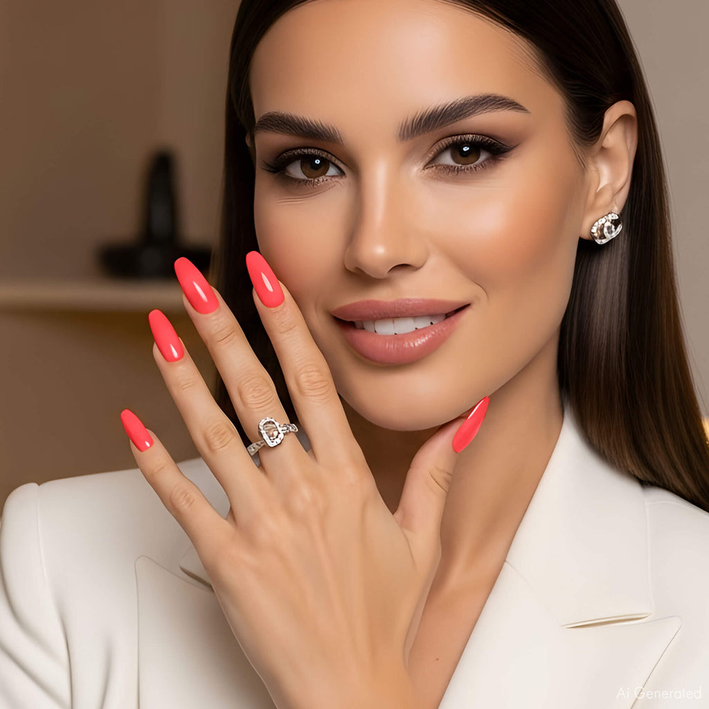 Gel Polish – Reddish Pink (Coral Pink) – DN237 – 4ml – HEMA Free