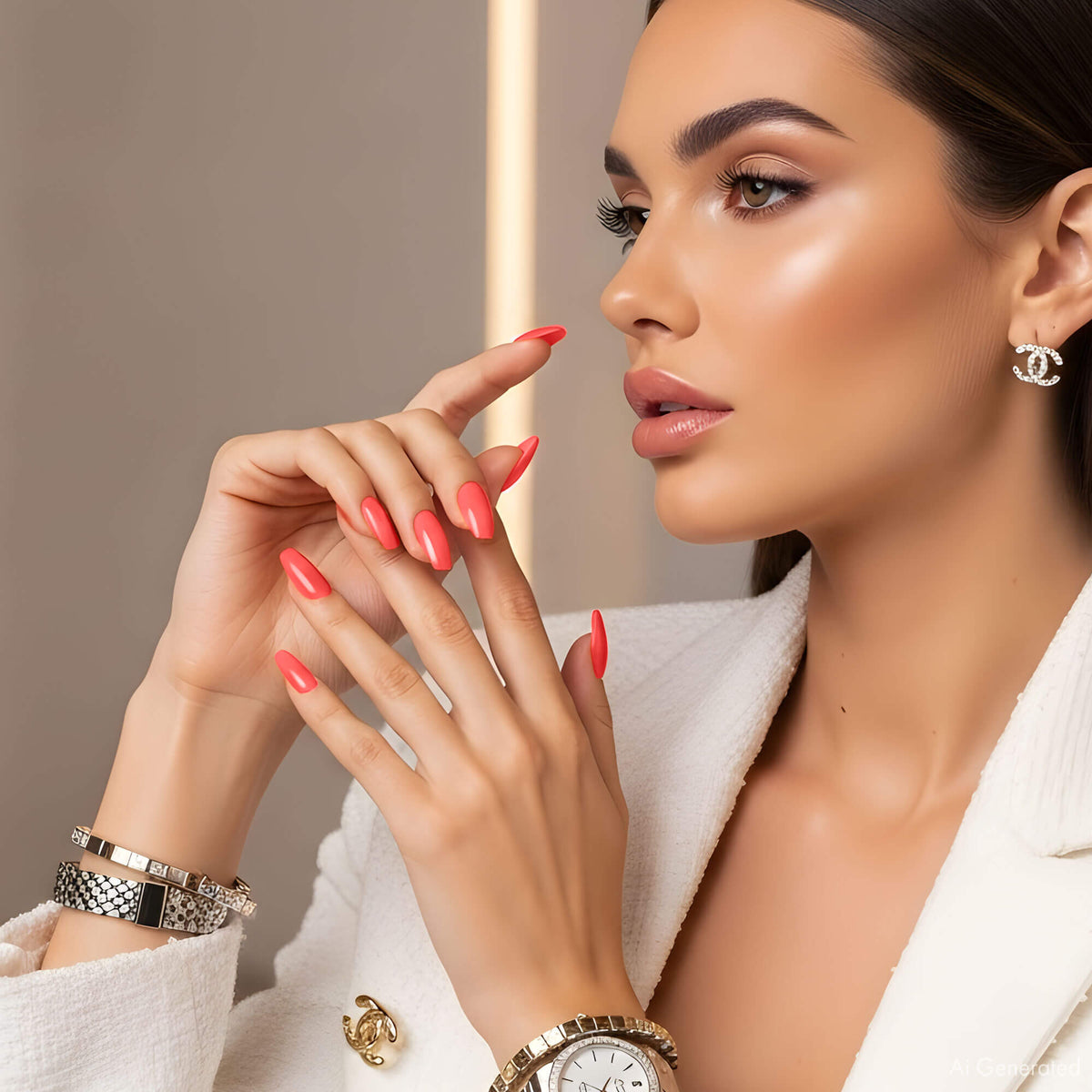 Gel Polish – Reddish Pink (Coral Pink) – DN237 – 4ml – HEMA Free