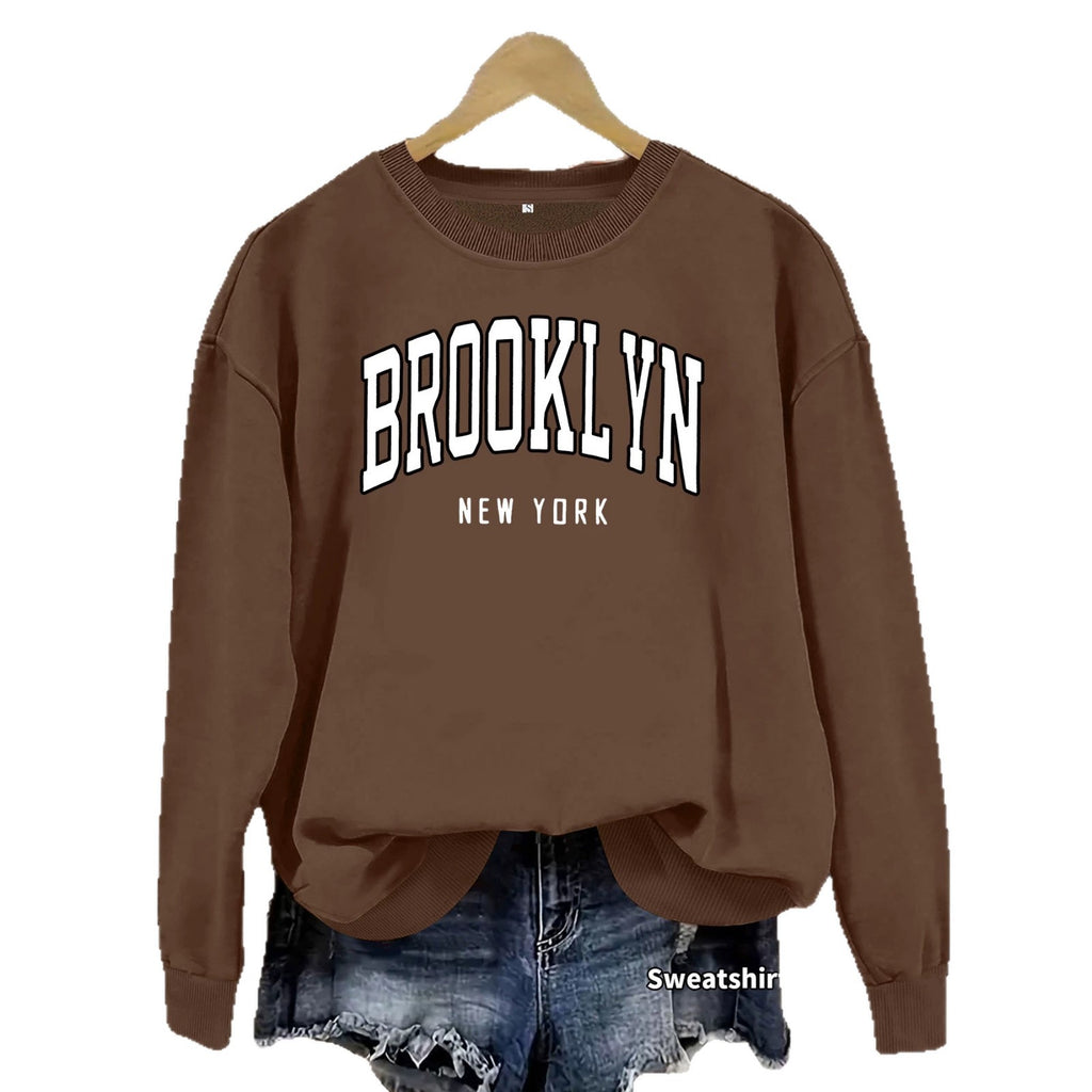 Round neck fleece hoodie