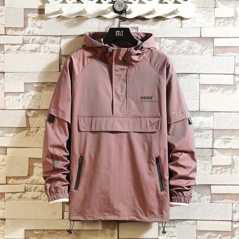 New Spring Autumn Men'S Jacket Fashion Casual Streetwear Hooded Jacket Windbreaker Coat Male Outwear Camouflage Hip Hop Clothes