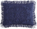 Medaillon Chenille, King Sham, Marineblau