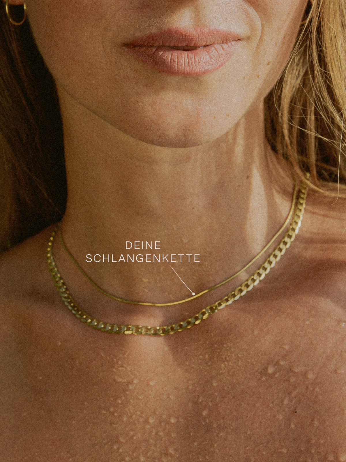 Schlangenkette ETERNITY Zierlich 8k Gold