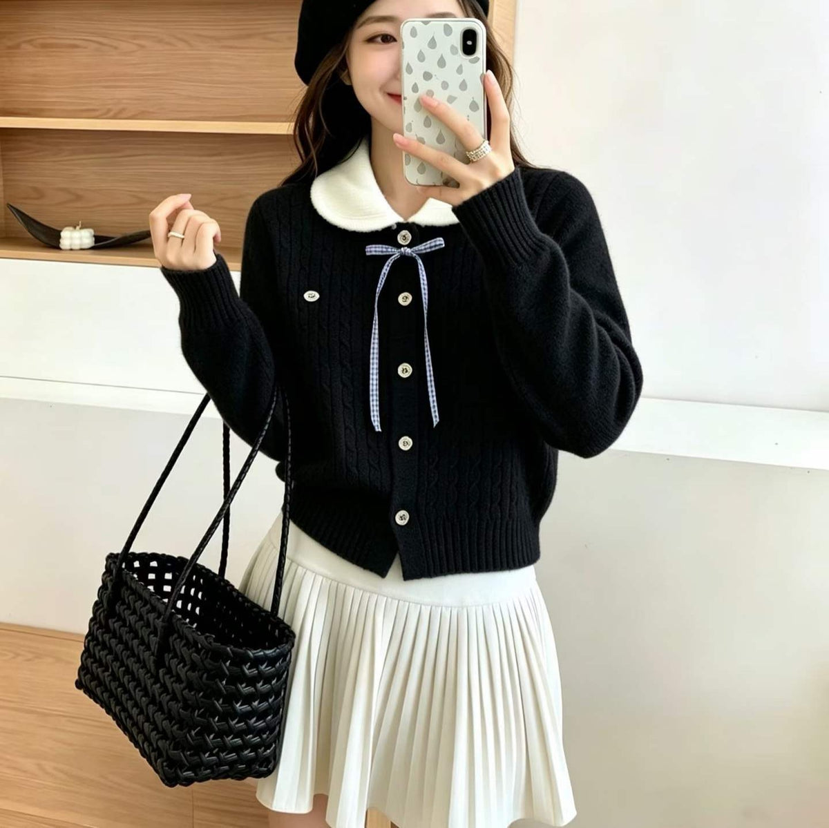 Cardigan long sleeved sweater