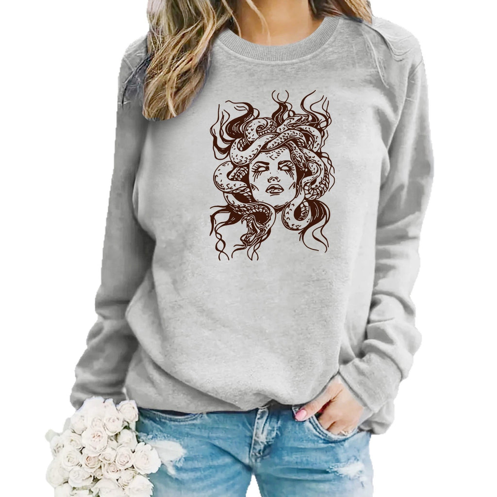 Serpentine women's printed fleece hoodie