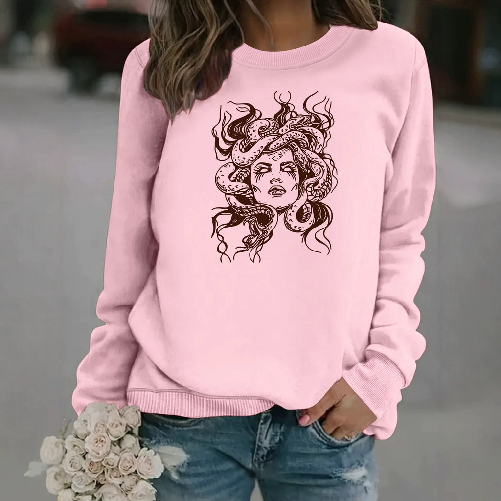 Serpentine women's printed fleece hoodie