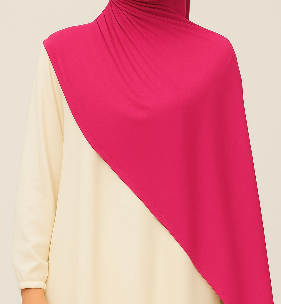 Fuchsia Baumwoll Hijab