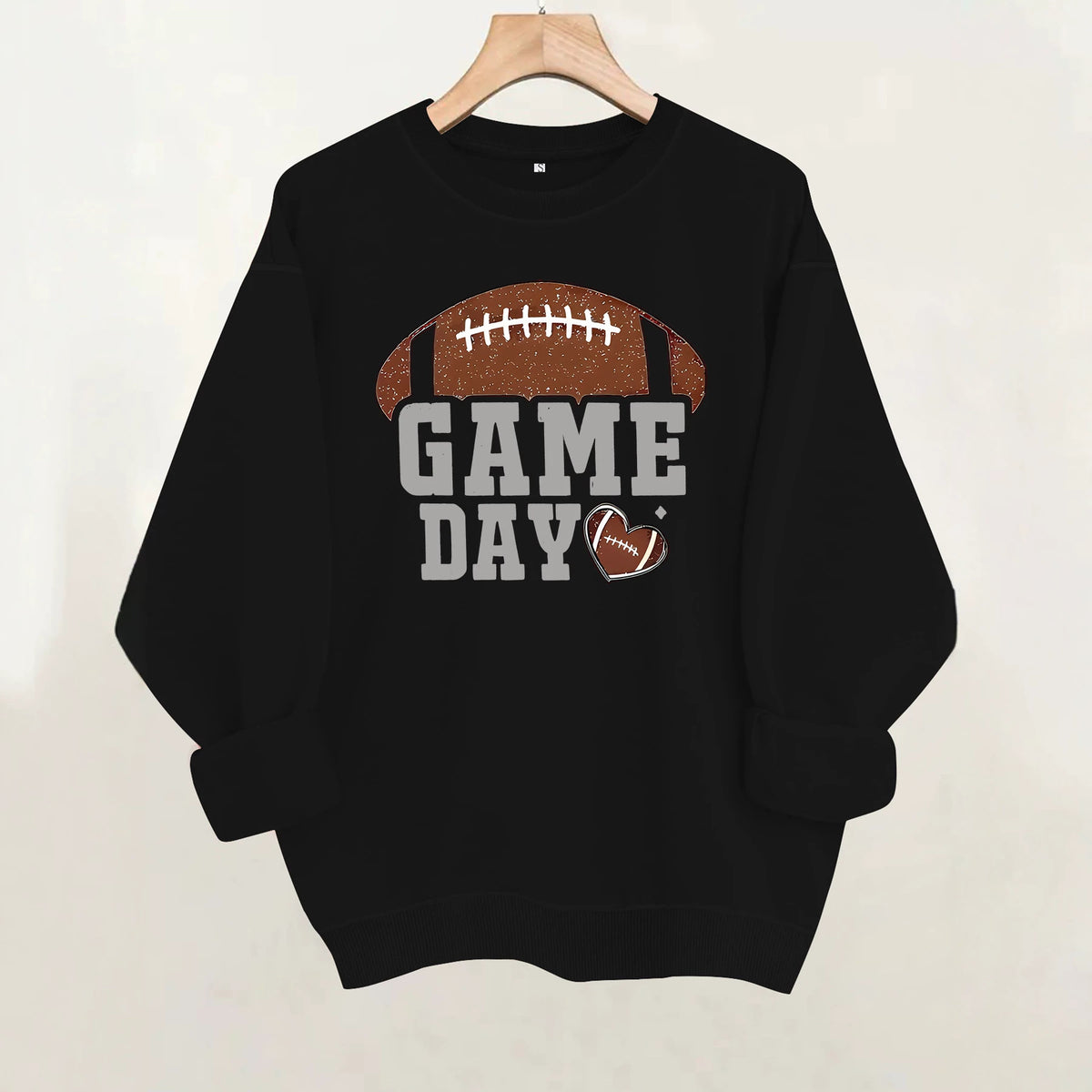 Match day printed fleece hoodie