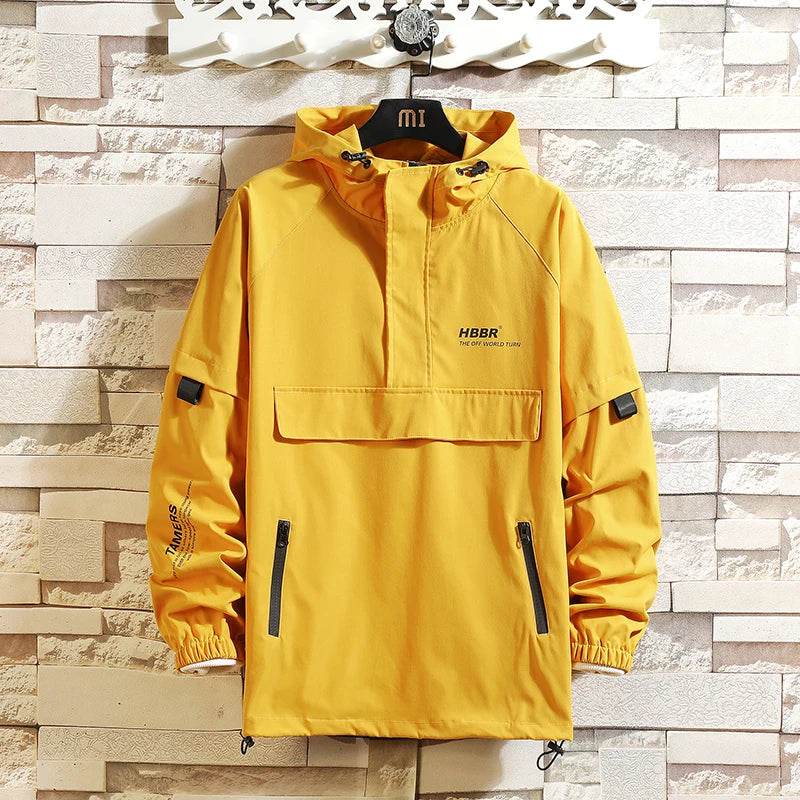 New Spring Autumn Men'S Jacket Fashion Casual Streetwear Hooded Jacket Windbreaker Coat Male Outwear Camouflage Hip Hop Clothes