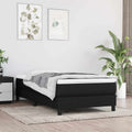 VidaXL Pocketveringmatras medium 90x200x20 cm stof zwart