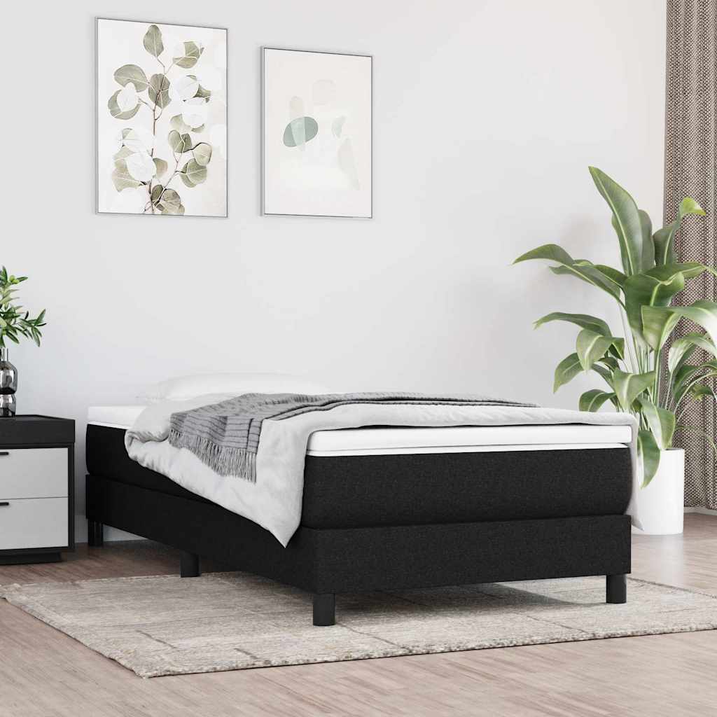 VidaXL Pocketveringmatras medium 90x200x20 cm stof zwart