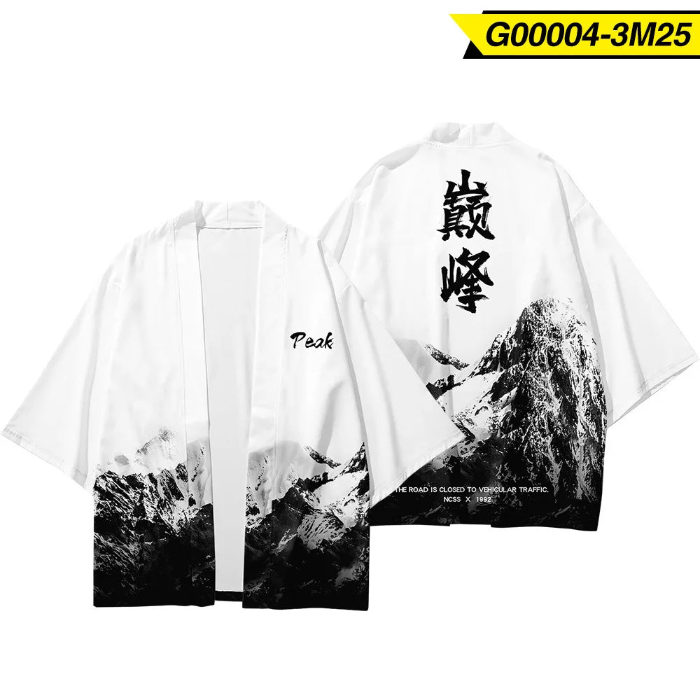 Japanese Traditional Clothing Kimono Pants Men Retro Yukata Asian Fashion Tang Suit Harajuku Hanfu Yukata Jacket