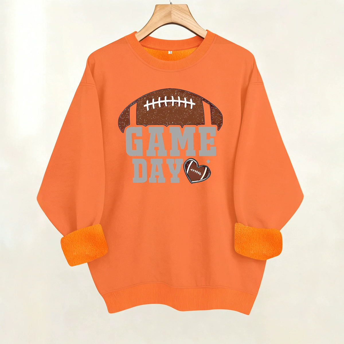 Match day printed fleece hoodie