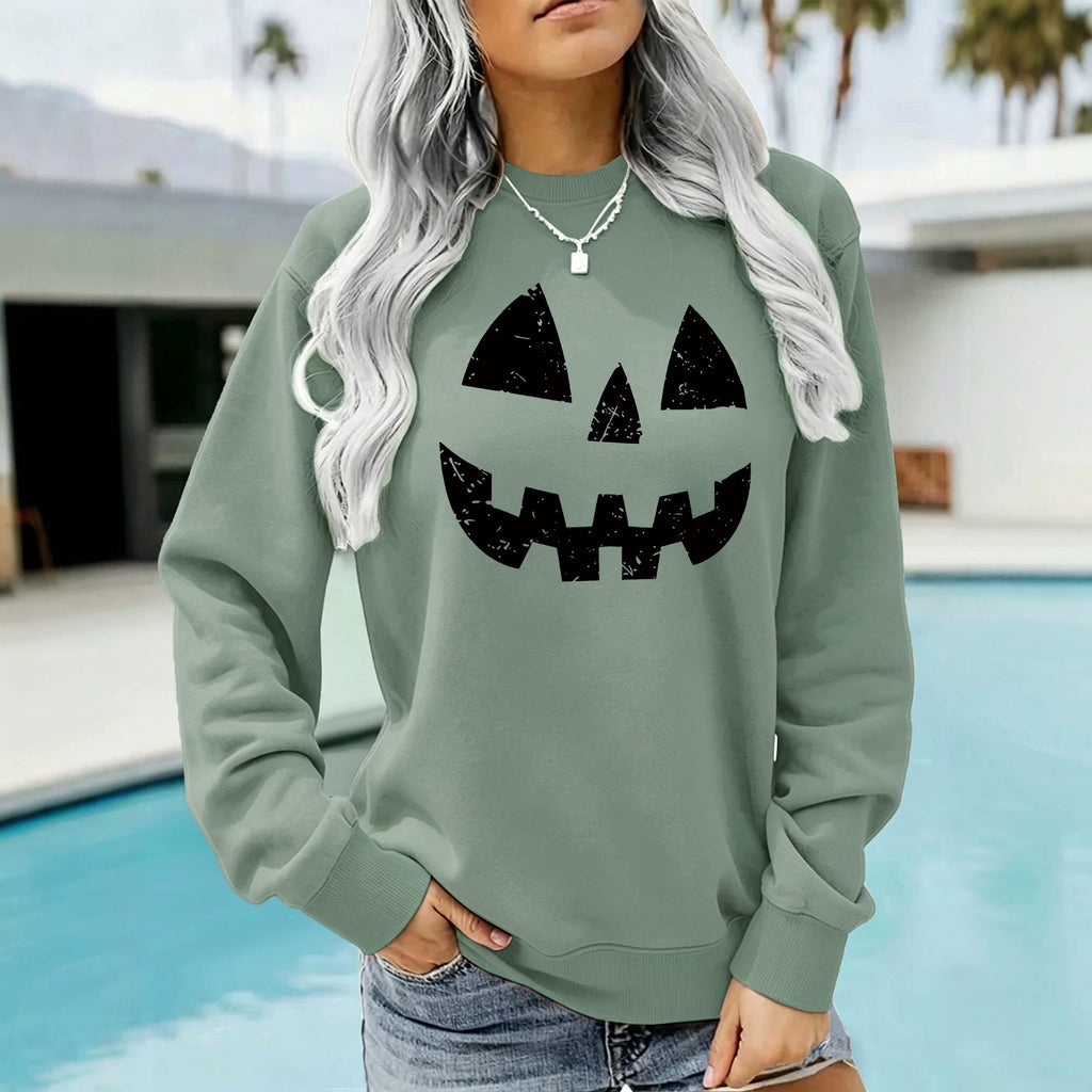 Round neck fleece sweatshirt sports sweatshirt