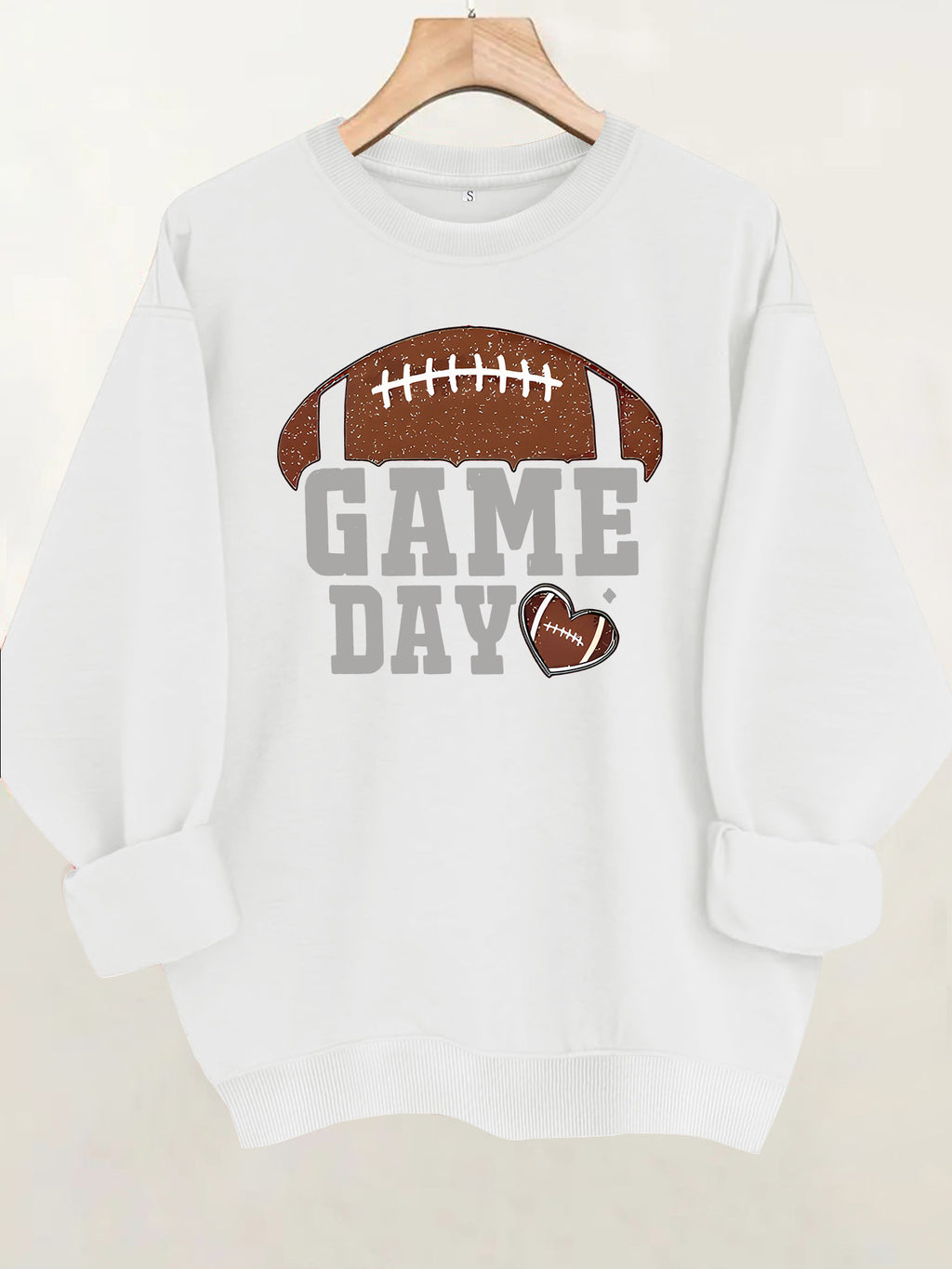 Match day printed fleece hoodie