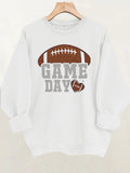 Match day printed fleece hoodie