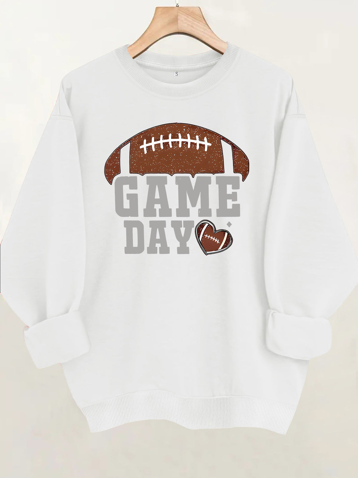 Match day printed fleece hoodie