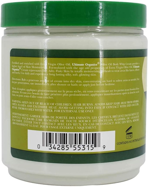 Africas Best Ultimate Organics Olive Oil Body Whip Moisturising Cream 426g-1