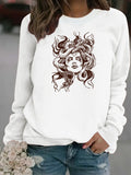 Serpentine women's printed fleece hoodie