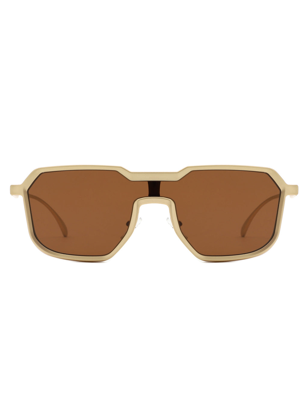 Fusion - Retro Oversized Square Geometric Fashion Sunglasses