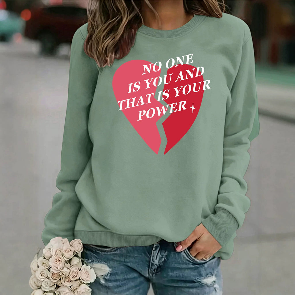 Heart shaped Valentine's Day printed fleece hoodie