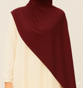 Maroon Cotton Jersey Hijab