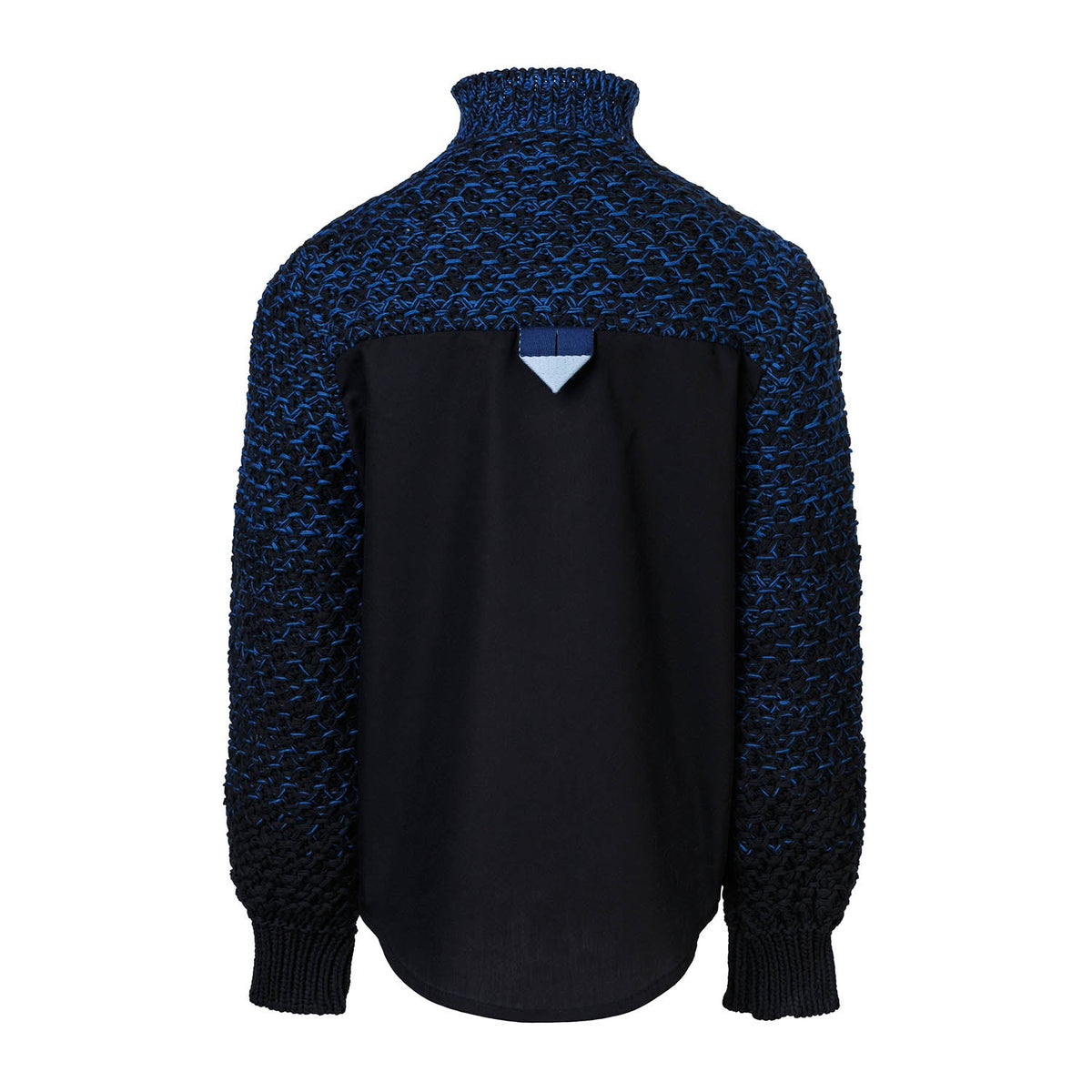 Black Shirt with Knitwear - cotton