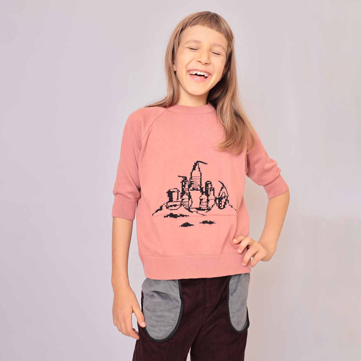 The Sandcastle Knit Top — Pink