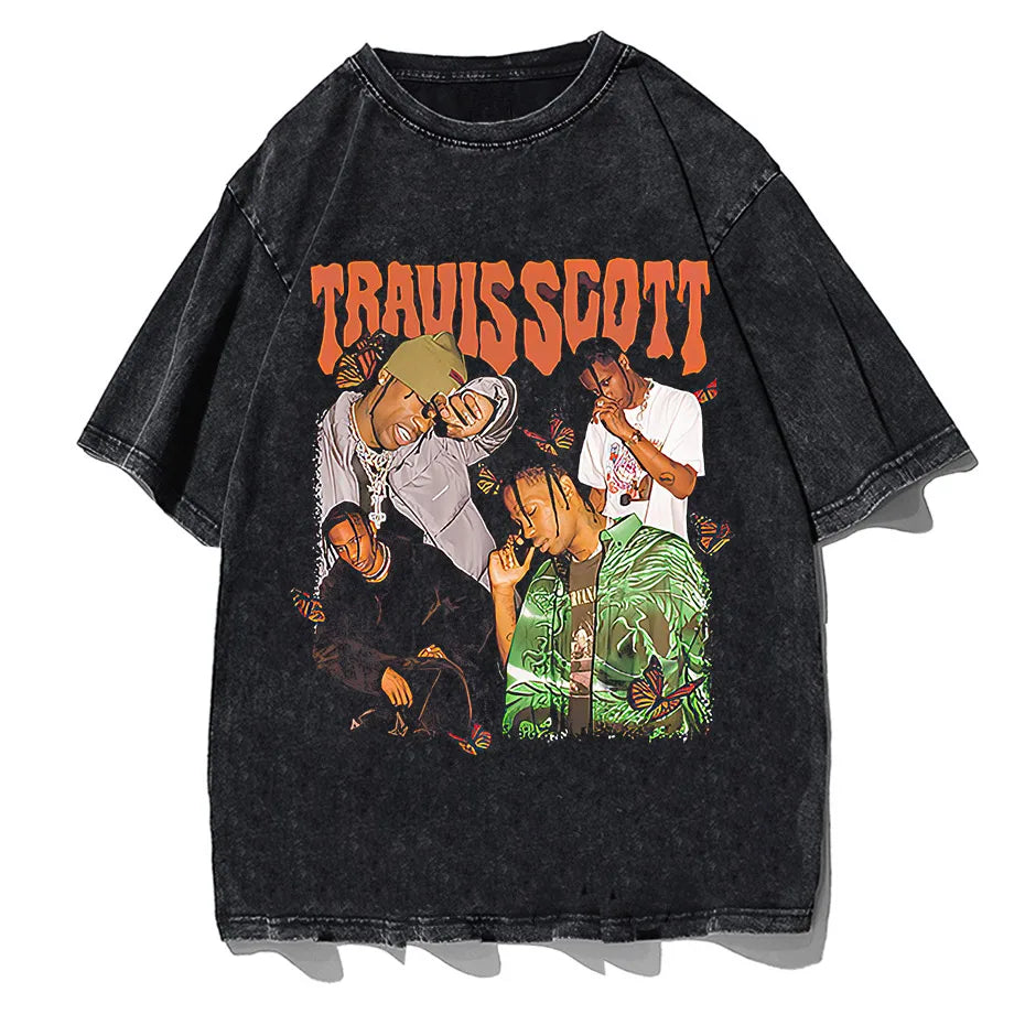 Hip Hop Streetwear Graphic T-Shirt Men Harajuku Cotton Short Sleeve Tee