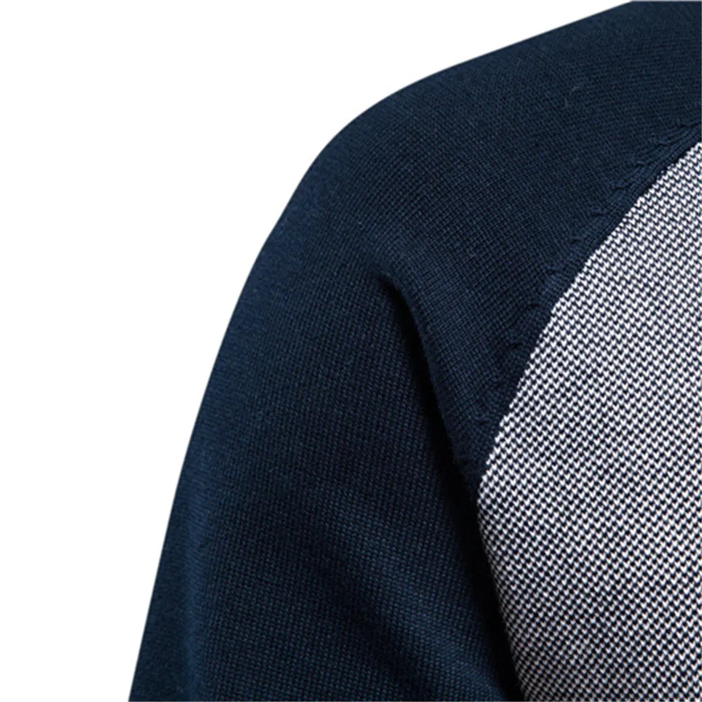 NNEOBA Men's Cotton Knit Streetwear Winter Zipper Cardigan