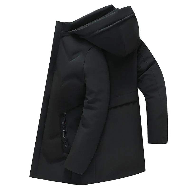 Designer Men's Hooded Bubble Parka Jacket