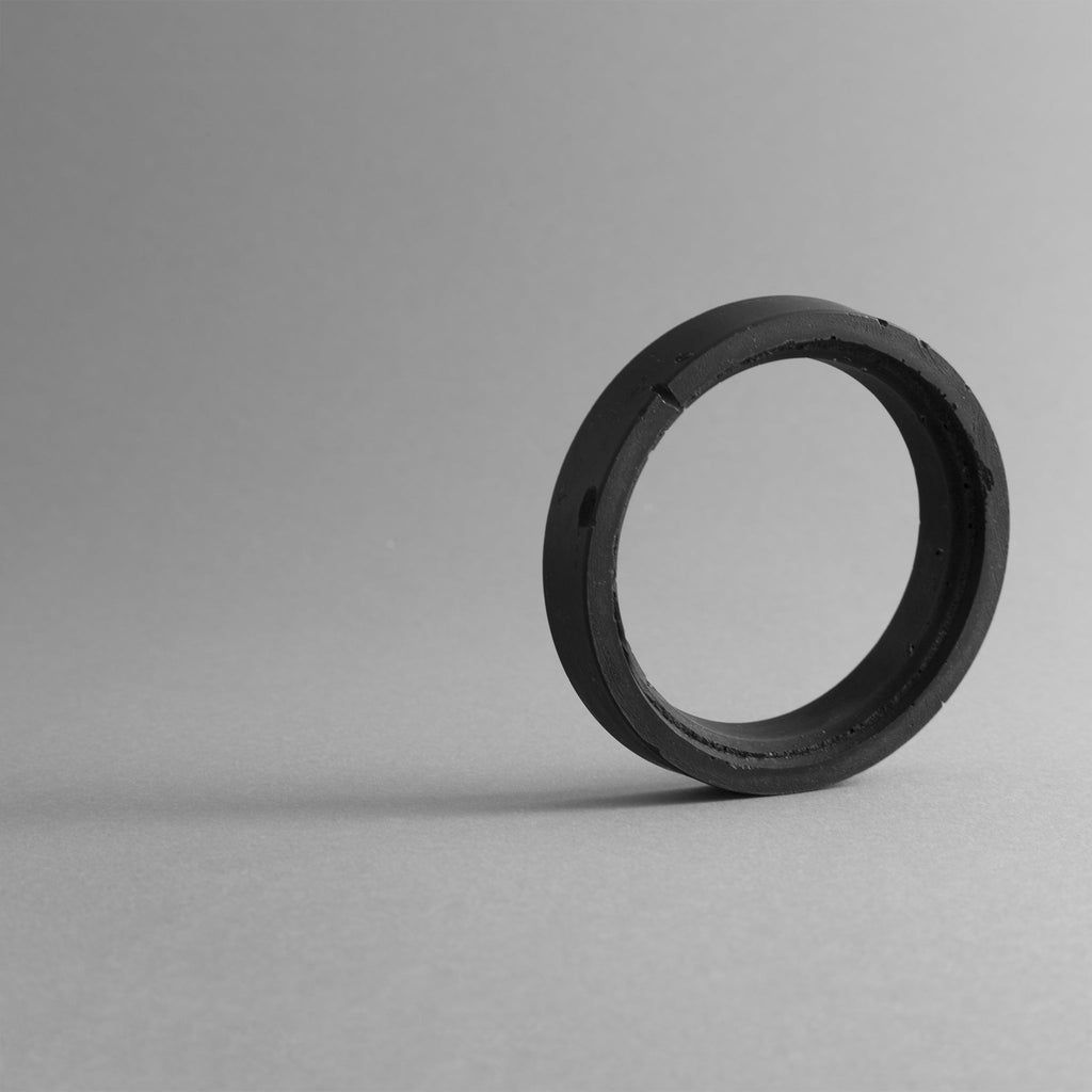 COLOSSEUM BANGLE || Black Concrete Sculptural Bracelet