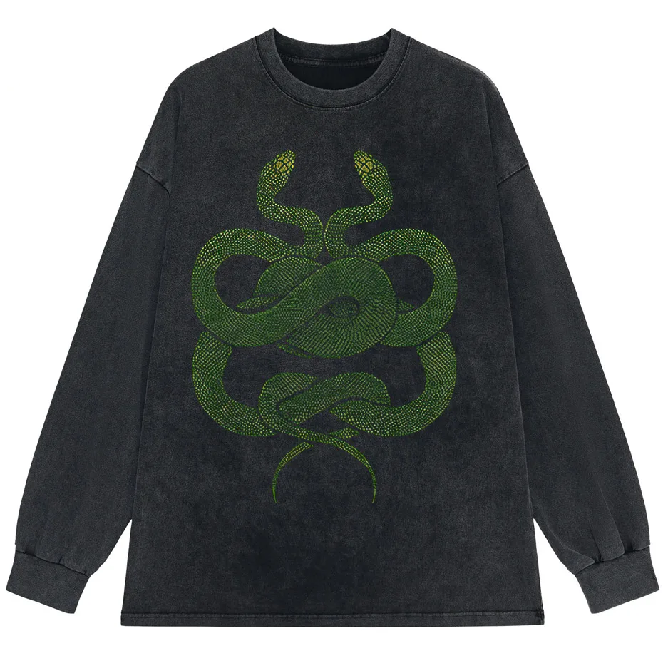Gothic Dark Cartoon Print T-Shirt Harajuku Punk Y2K Streetwear