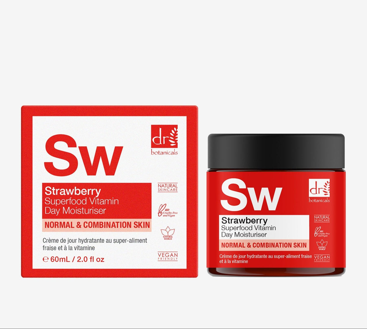 Dr Botanicals SW Strawberry Superfood Vitamin Day Moisturiser 60ml-1