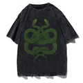 Gothic Dark Cartoon Print T-Shirt Harajuku Punk Y2K Streetwear
