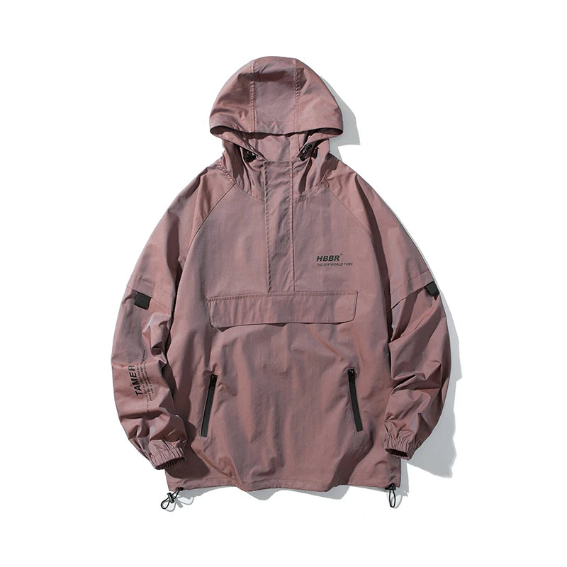 New Spring Autumn Men'S Jacket Fashion Casual Streetwear Hooded Jacket Windbreaker Coat Male Outwear Camouflage Hip Hop Clothes