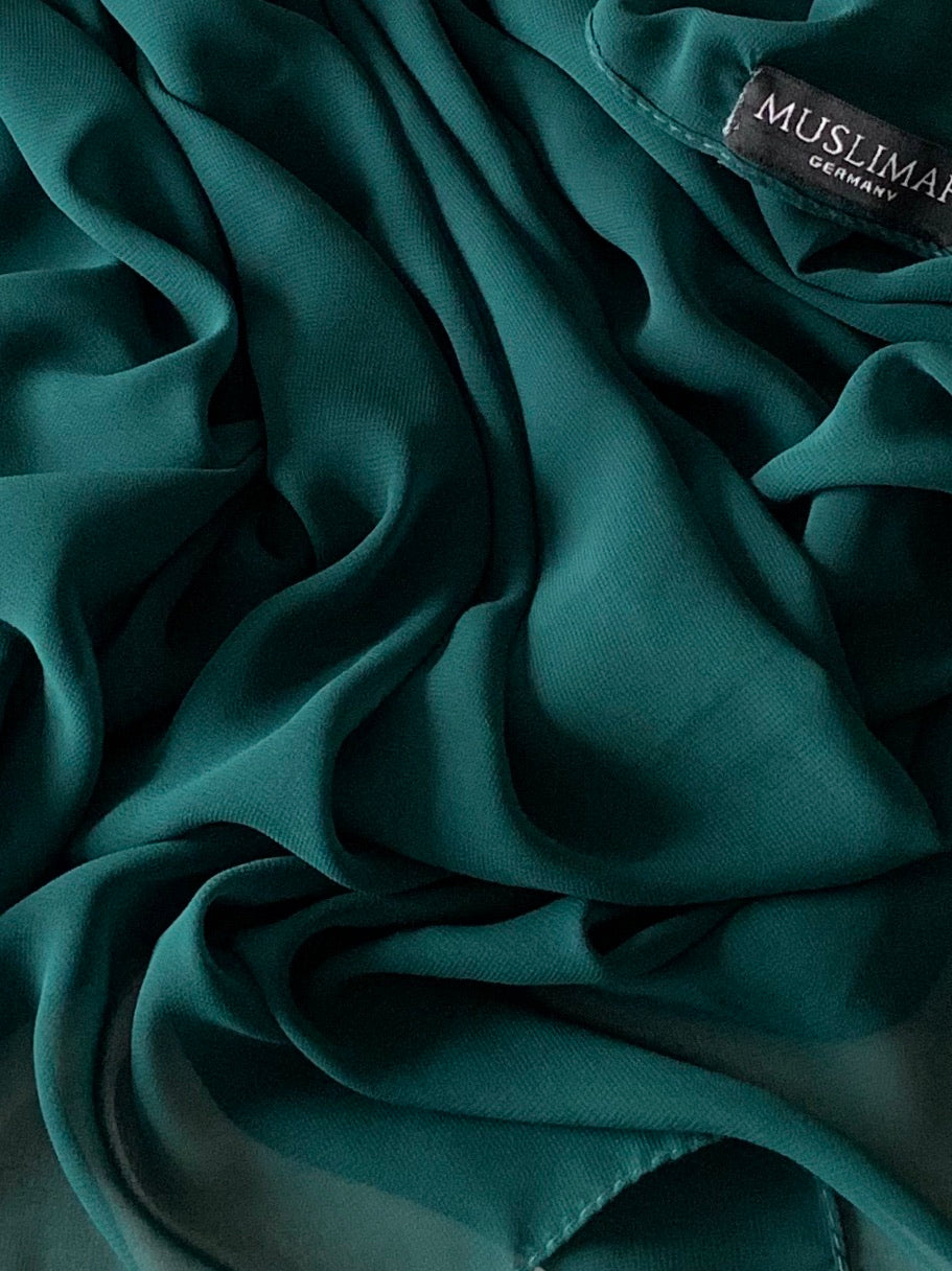 Hunter Green Premium Chiffon Hijab
