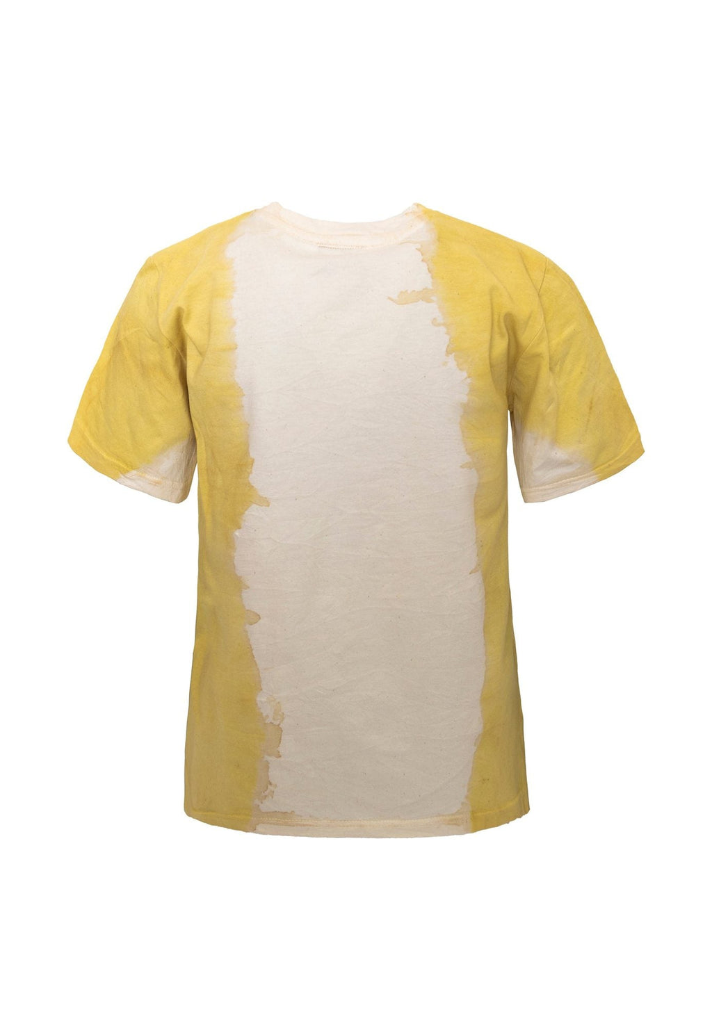 Artisanal Girls and Boys T-Shirt naturally dyed Turmeric with Hand Print