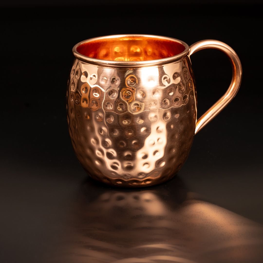 Moscow Mule Set Líon – 4 Kupferbecher 500 ml + 6-teiliges Zubehör