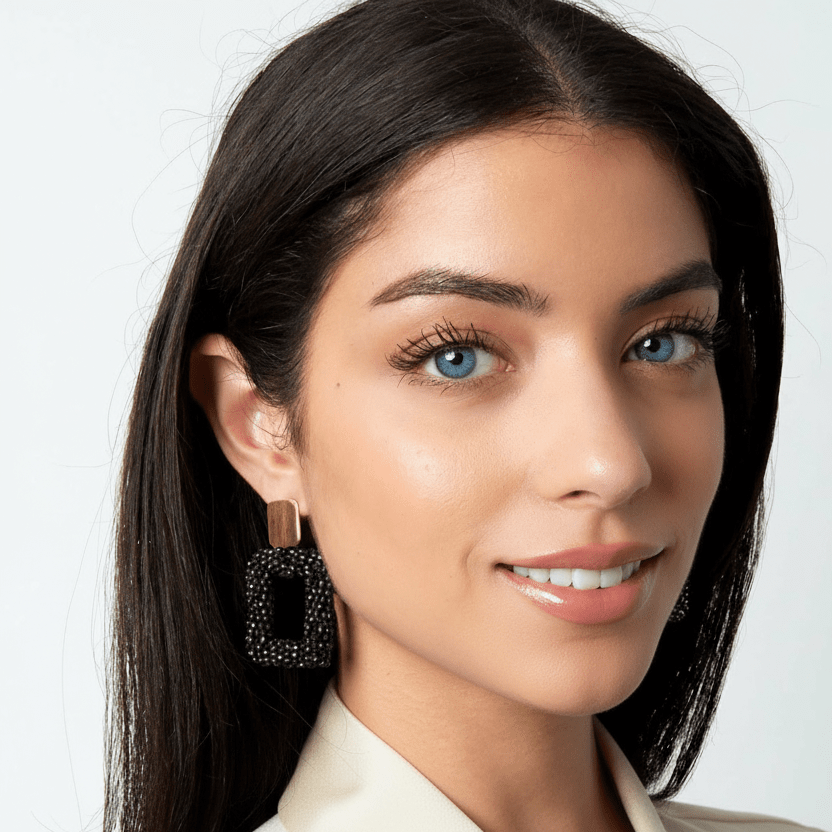 Earrings Stella - Gold Plated Beaded Elegant Earrings