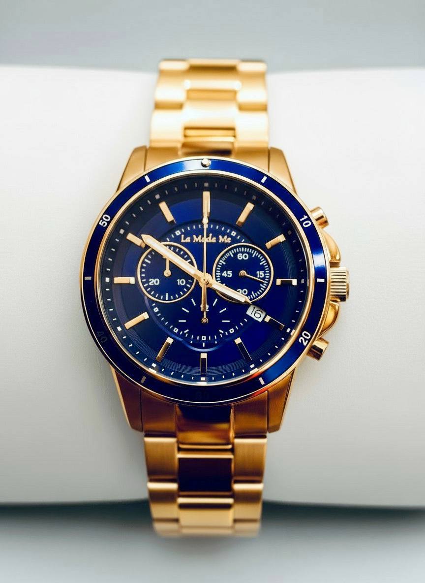 CEO Handshake Blue Watch - Executive Luxury Timepiece