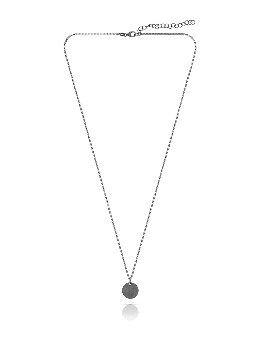 Kettenanhänger CIRCLE 1,2 cm Schwarz