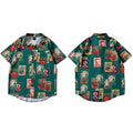 Men Hip Hop Shirt Streetwear Cigarette Retro Style