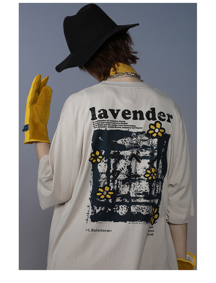 Men Hip Hop T Shirt Streetwear Harajuku Floral T-Shirt