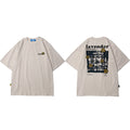 Men Hip Hop T Shirt Streetwear Harajuku Floral T-Shirt